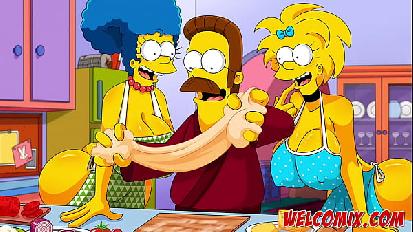 Flandis scopa le bellezze dei simptoons pizza al salame piccante i simpton